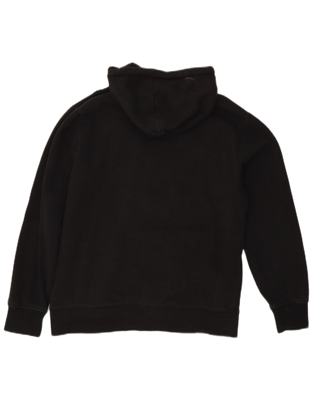 Felpa con cappuccio grafica Reebok da uomo grande nera
