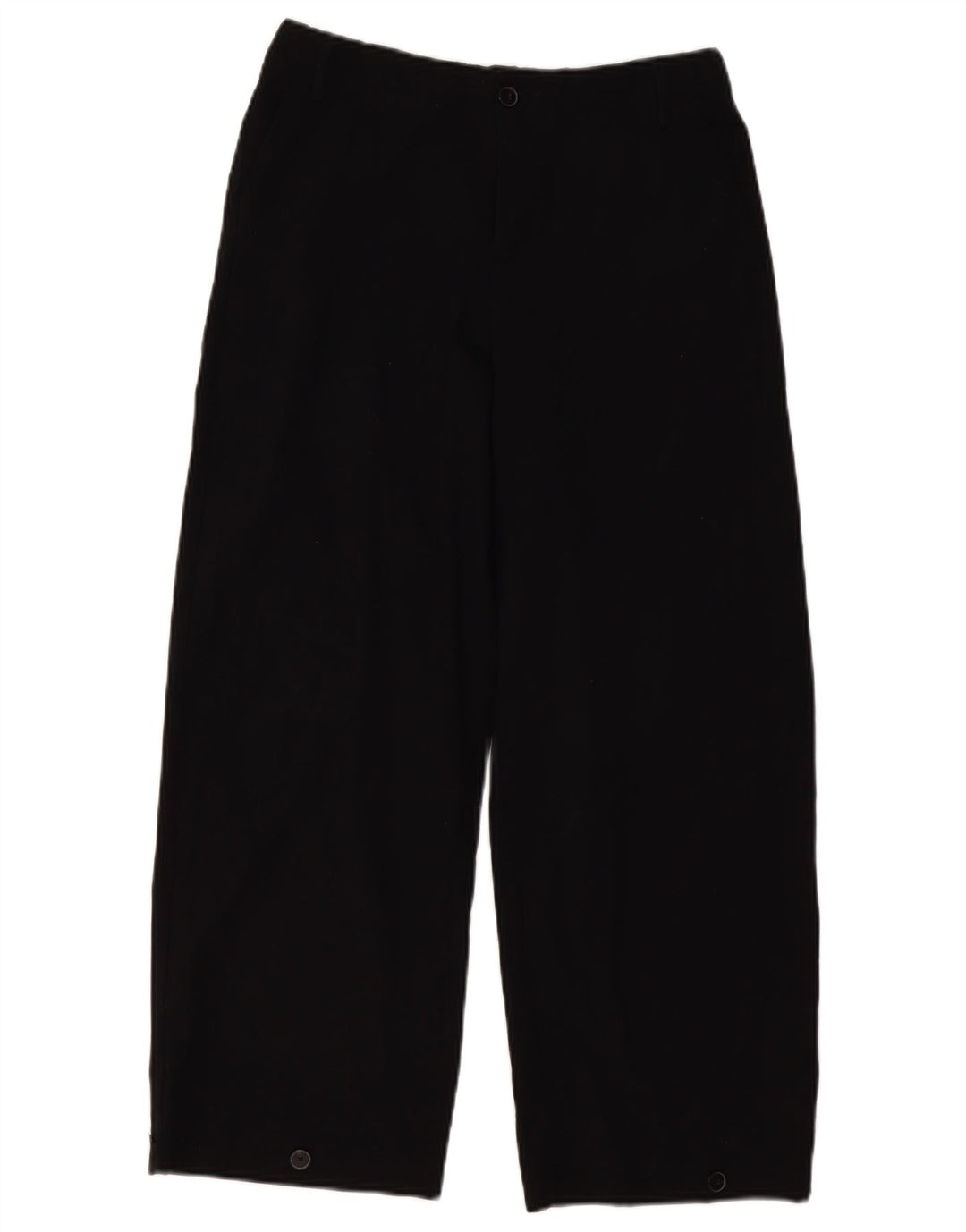 Pantaloni chino a gamba larga da donna ZARA piccoli W26 L26 neri