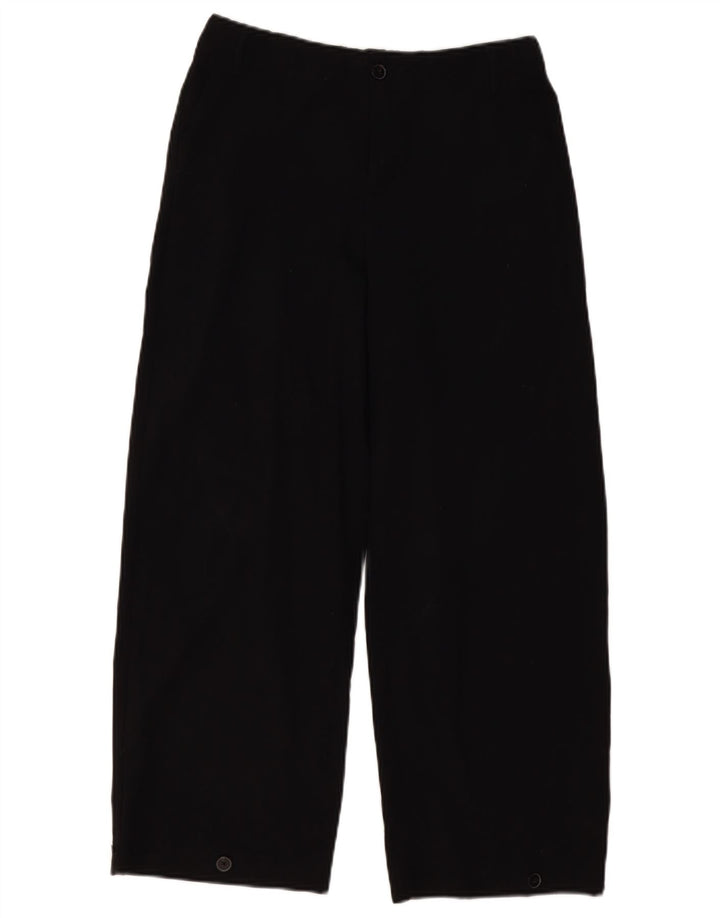 Pantaloni chino a gamba larga da donna ZARA piccoli W26 L26 neri