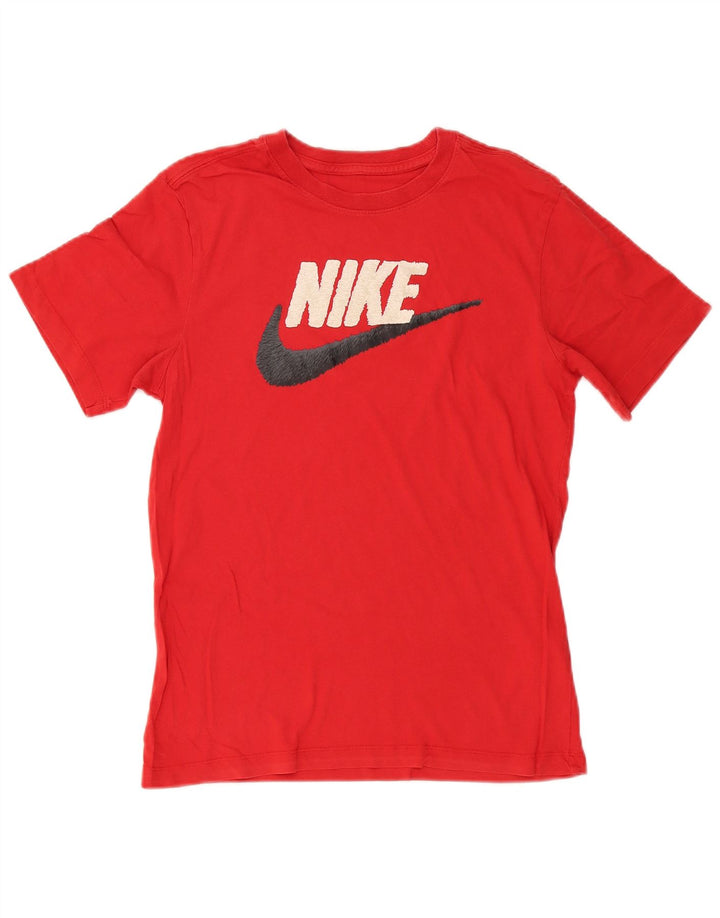 T-shirt grafica da uomo Nike Top Small in cotone rosso