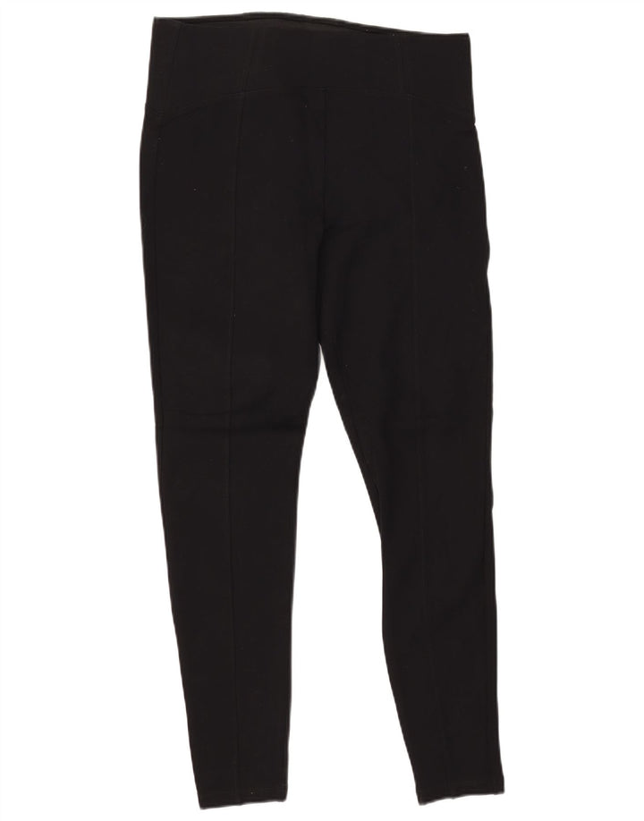 MARKS & SPENCER Leggings da donna UK 14 Large Nero Viscosa