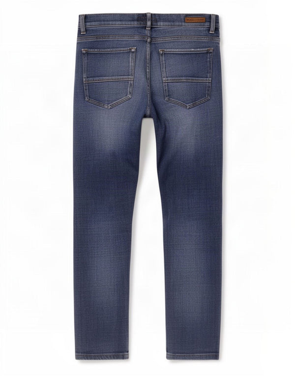 Jeans dritti invecchiati Trussardi da donna W34 L28 cotone blu