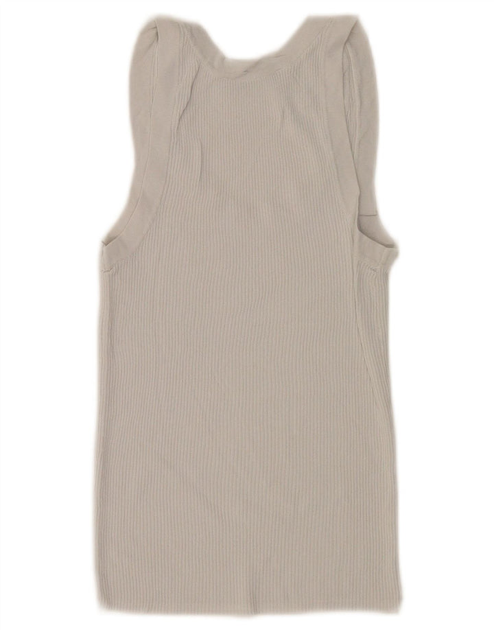Canotta Zara da donna UK 8 piccola grigia