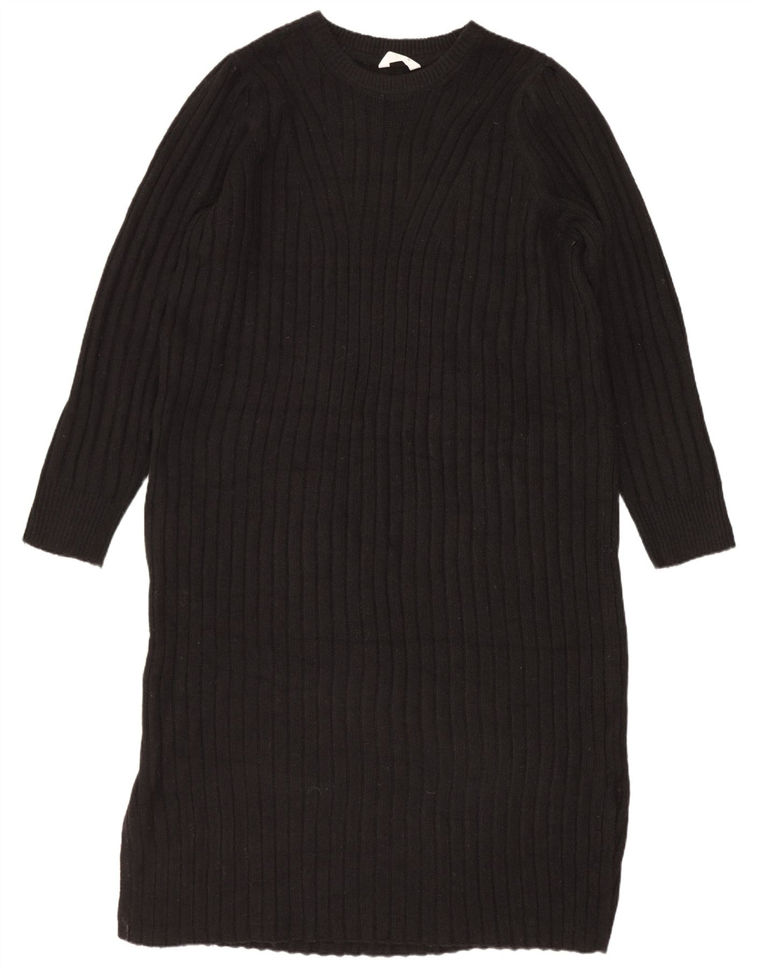 Abito maglione oversize a maniche lunghe da donna John Lewis UK 14 medio nero