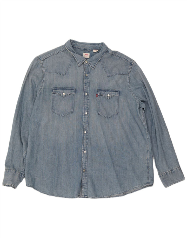 Camicia di jeans standard da uomo Levi's 2XL Blu