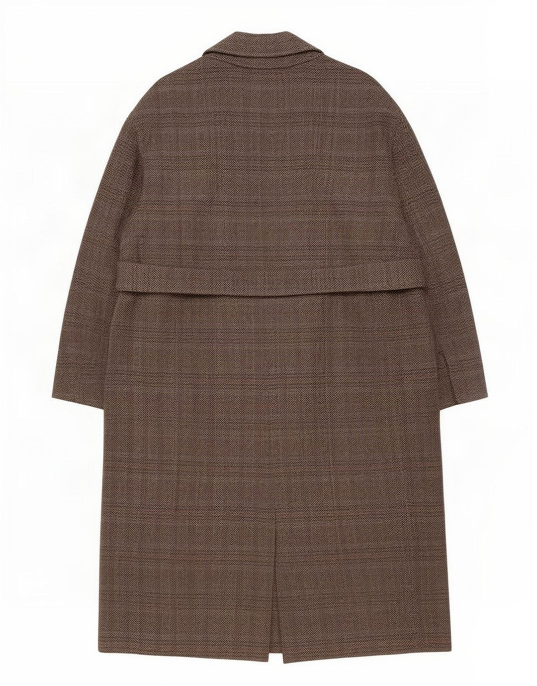 Cappotto Zara da donna UK 16 grande in lana a spina di pesce grigia