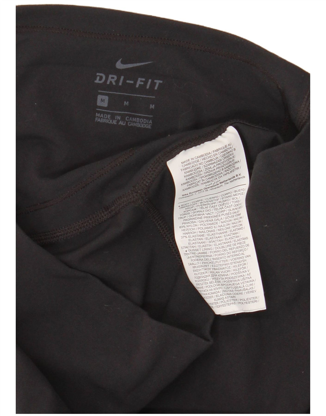 Leggings Nike Dri Fit da donna UK 14 nylon nero medio