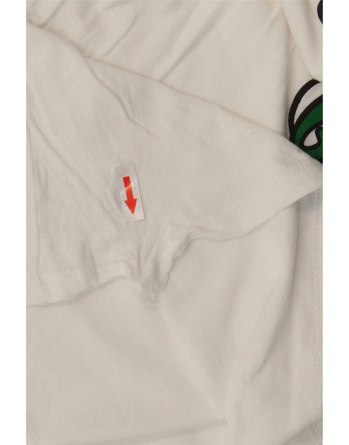 T-shirt grafica da donna Puma UK 16 grande cotone bianco