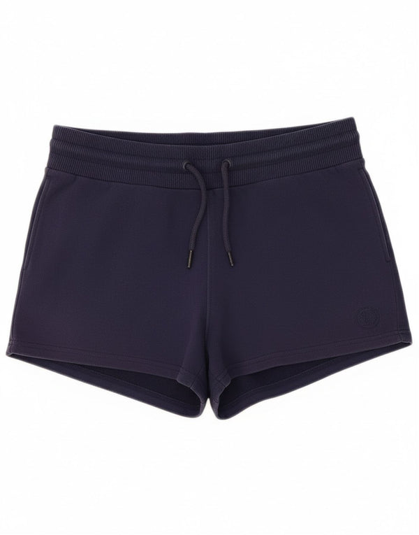 Pantaloncini sportivi da donna Superdry UK 10 Small Blu Navy Cotone