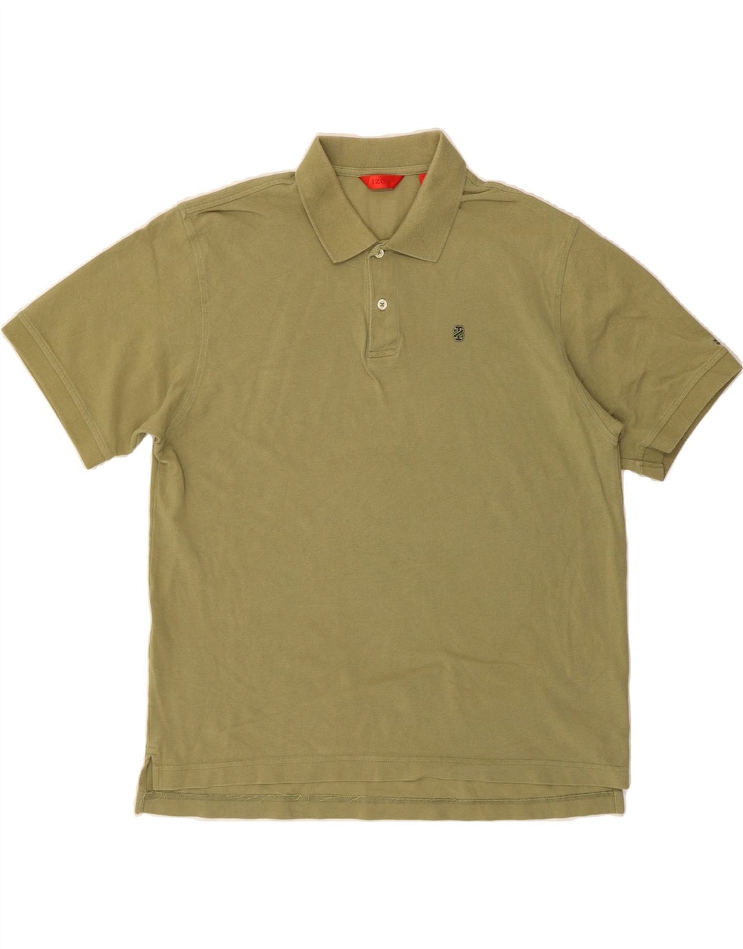 IZOD Mens Polo Shirt XL Khaki Cotton Vintage Izod and Second-Hand Izod from Messina Hembry 