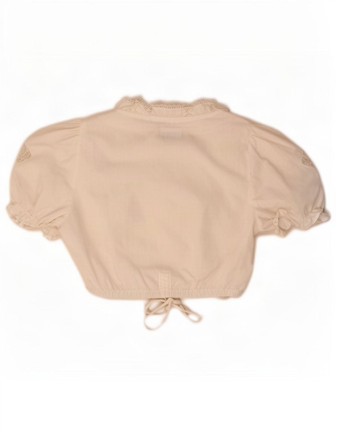 Top corto da donna Trachten STOIBER EU 36 piccolo poliestere bianco