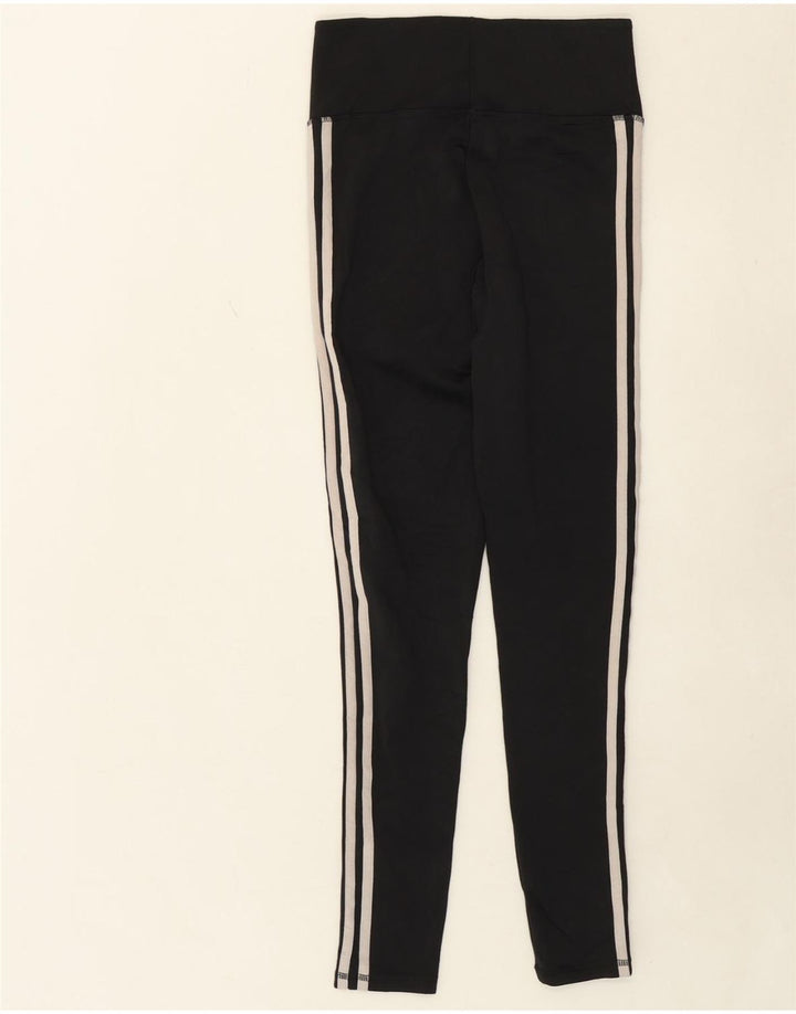 ADIDAS Womens Climalite Leggings UK 12/14 Medium  Black Vintage Adidas and Second-Hand Adidas from Messina Hembry 