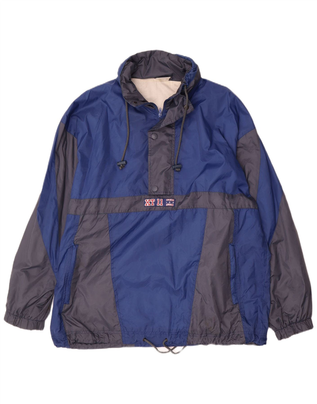 Marcel Clair Giacca antipioggia da uomo pullover UK 40 Large Blue Colourblock