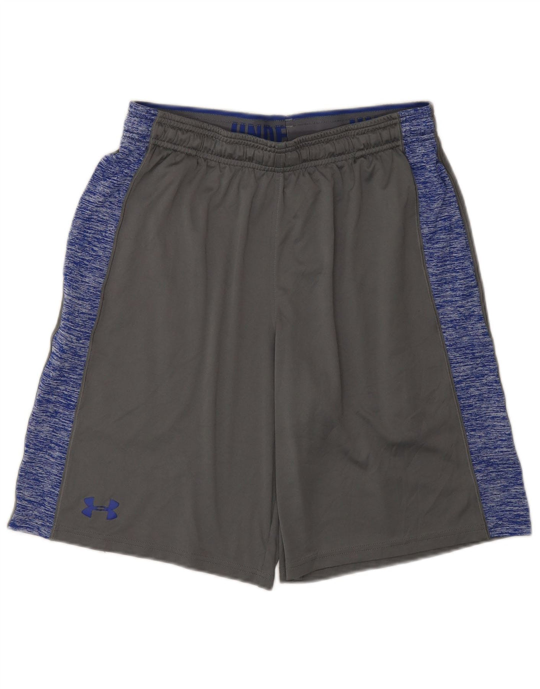 Pantaloncini sportivi da uomo Under Armour Poliestere color block grigio medio