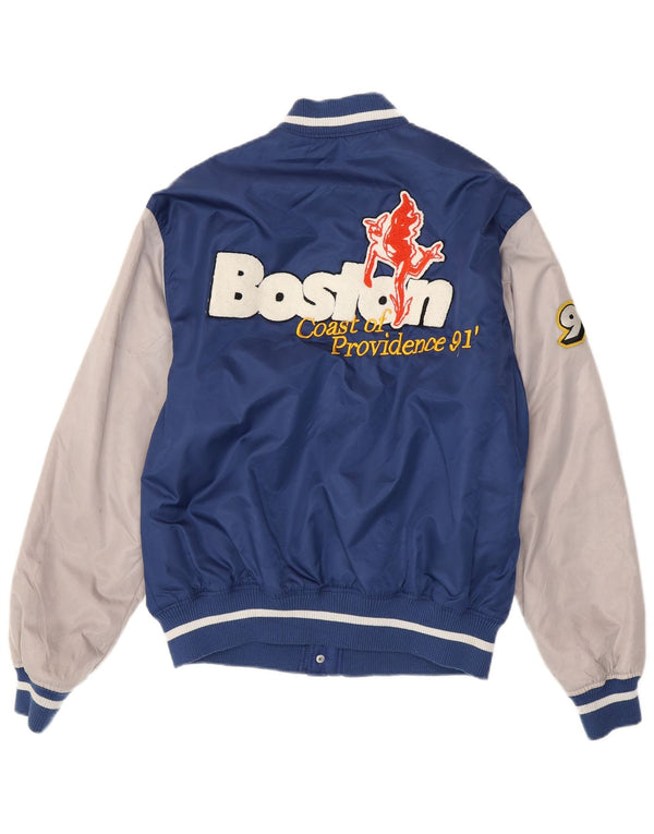Giacca Pull & Bear da uomo Boston Varsity UK 38 Colorblock blu medio