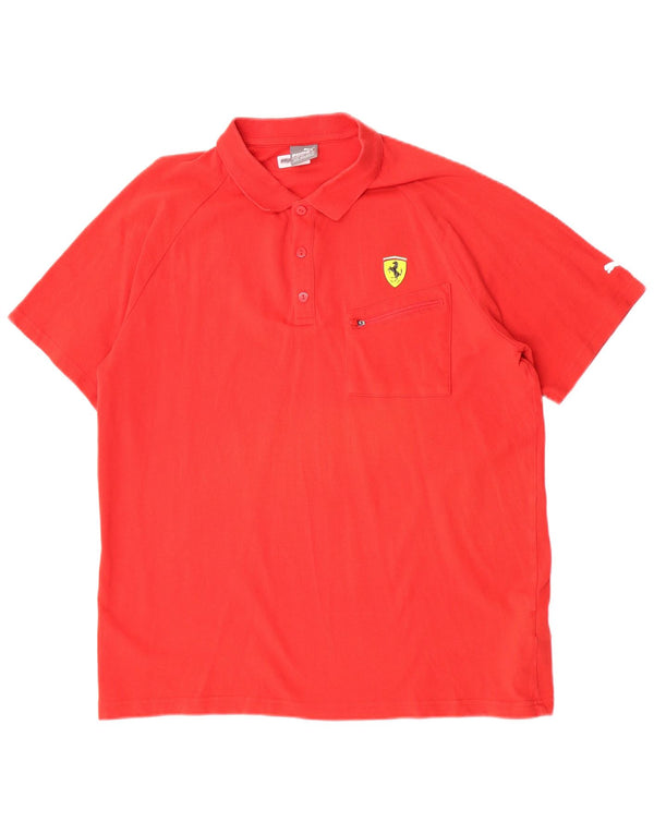 Polo Puma Uomo Ferrari XL Rosso Cotone