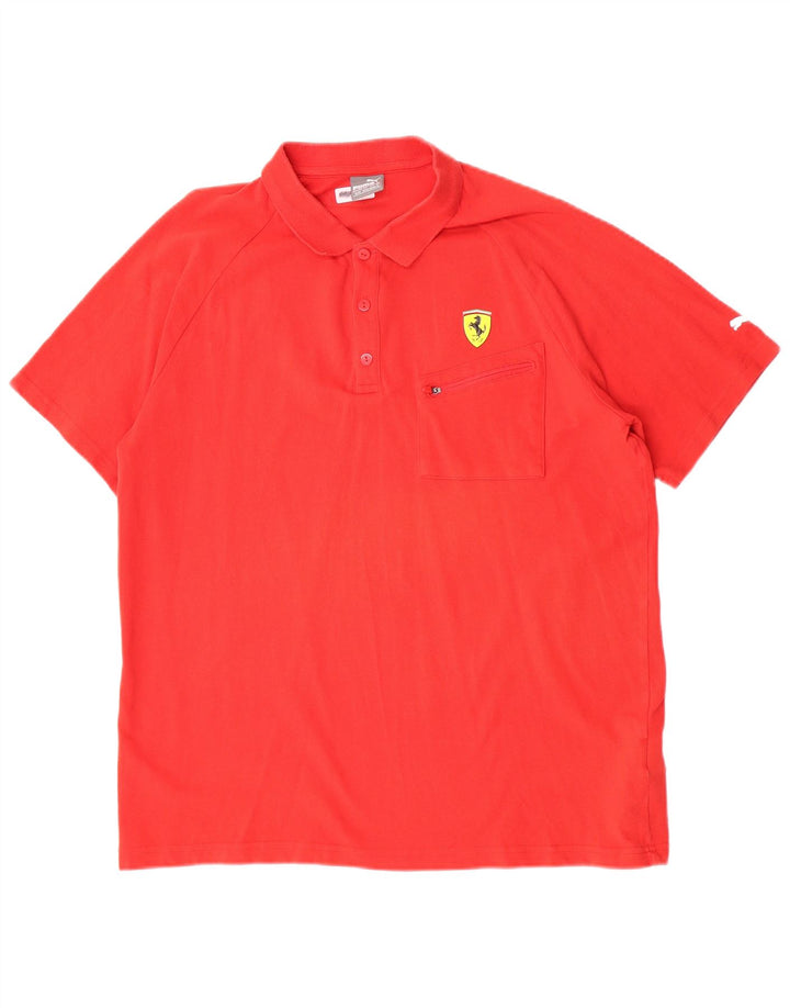 Polo Puma Uomo Ferrari XL Rosso Cotone