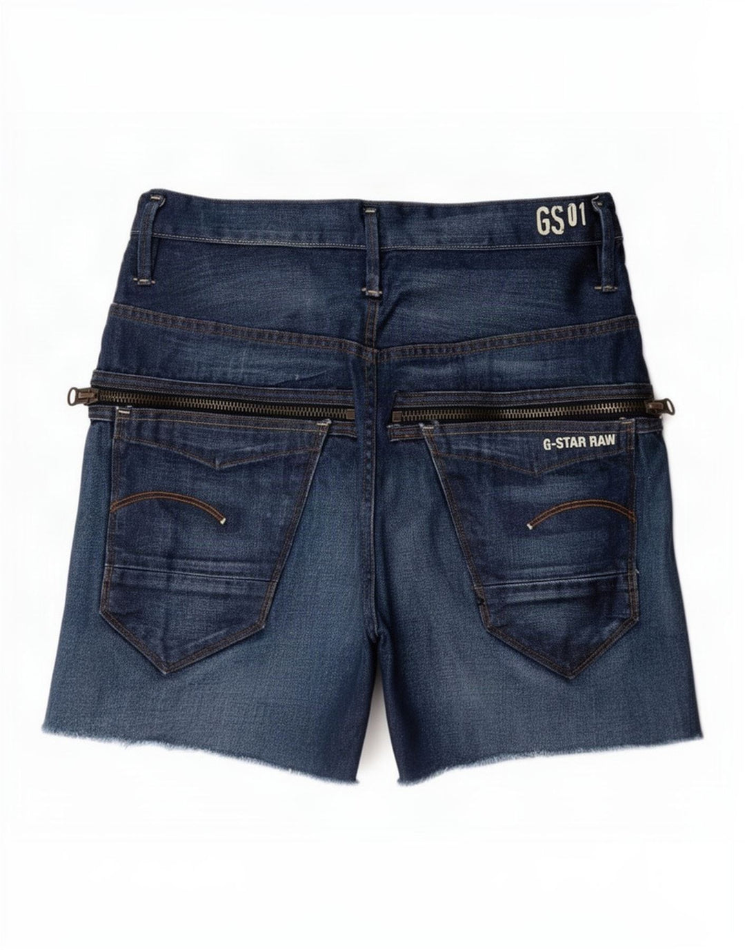 Pantaloncini di jeans da uomo G-Star W31 cotone blu medio