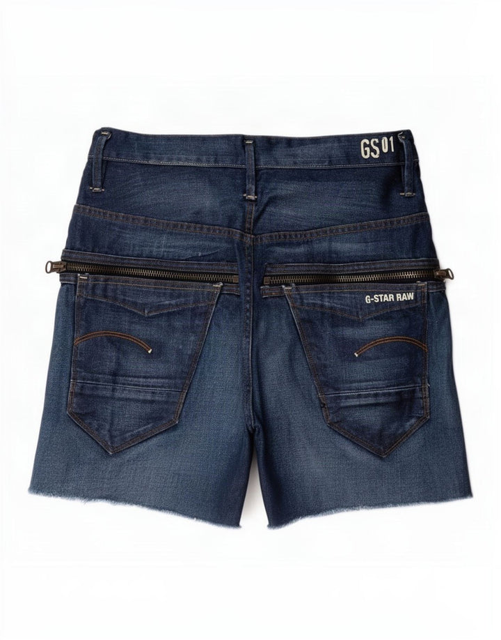 Pantaloncini di jeans da uomo G-Star W31 cotone blu medio