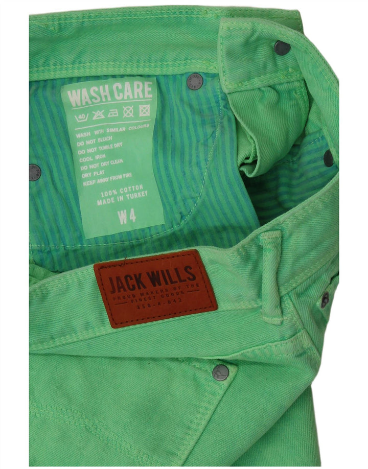 JACK WILLS Gonna di jeans da donna UK 4 XS W26 Verde Cotone