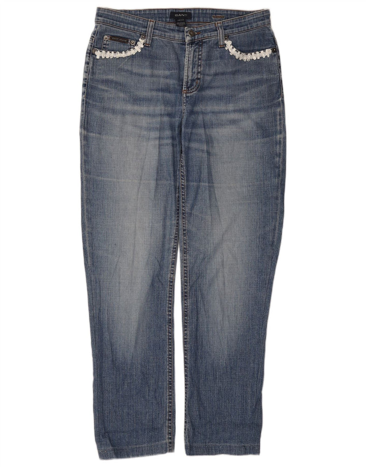 Jeans dritti da donna Gant W30 L28 cotone blu