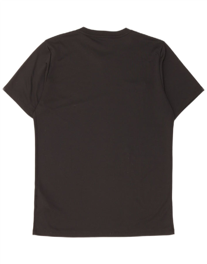 T-shirt Nike da uomo Dri Fit, top in poliestere nero medio