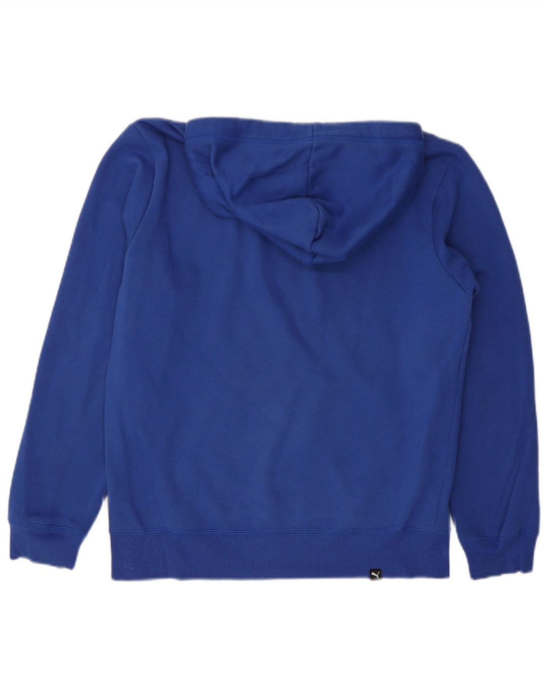 Felpa con cappuccio grafica PUMA da uomo piccola in cotone blu