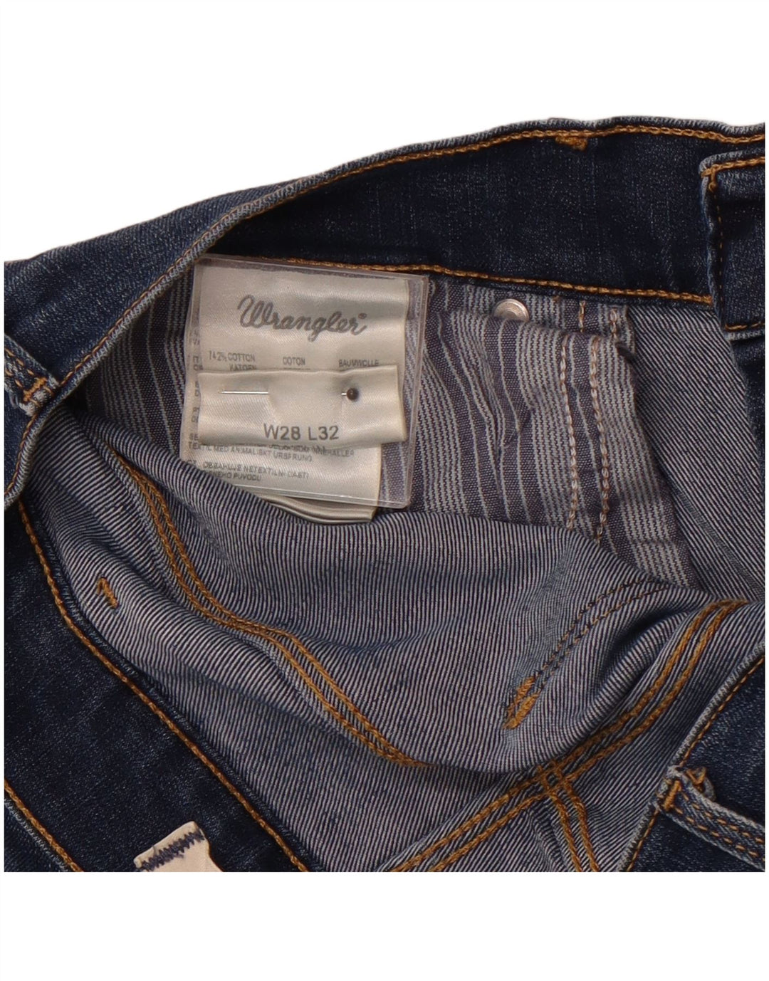 Jeans slim da donna WRANGLER W28 L32 cotone blu