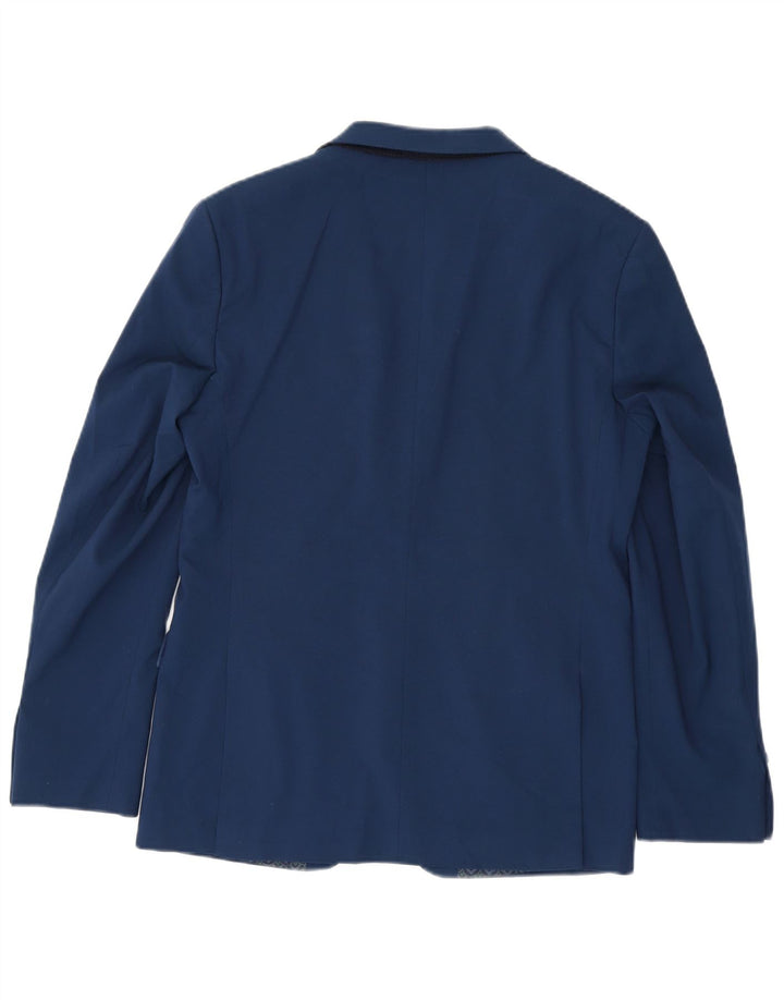 Giacca blazer da uomo Marks & Spencer vestibilità regolare a 2 bottoni UK 38 Blu medio