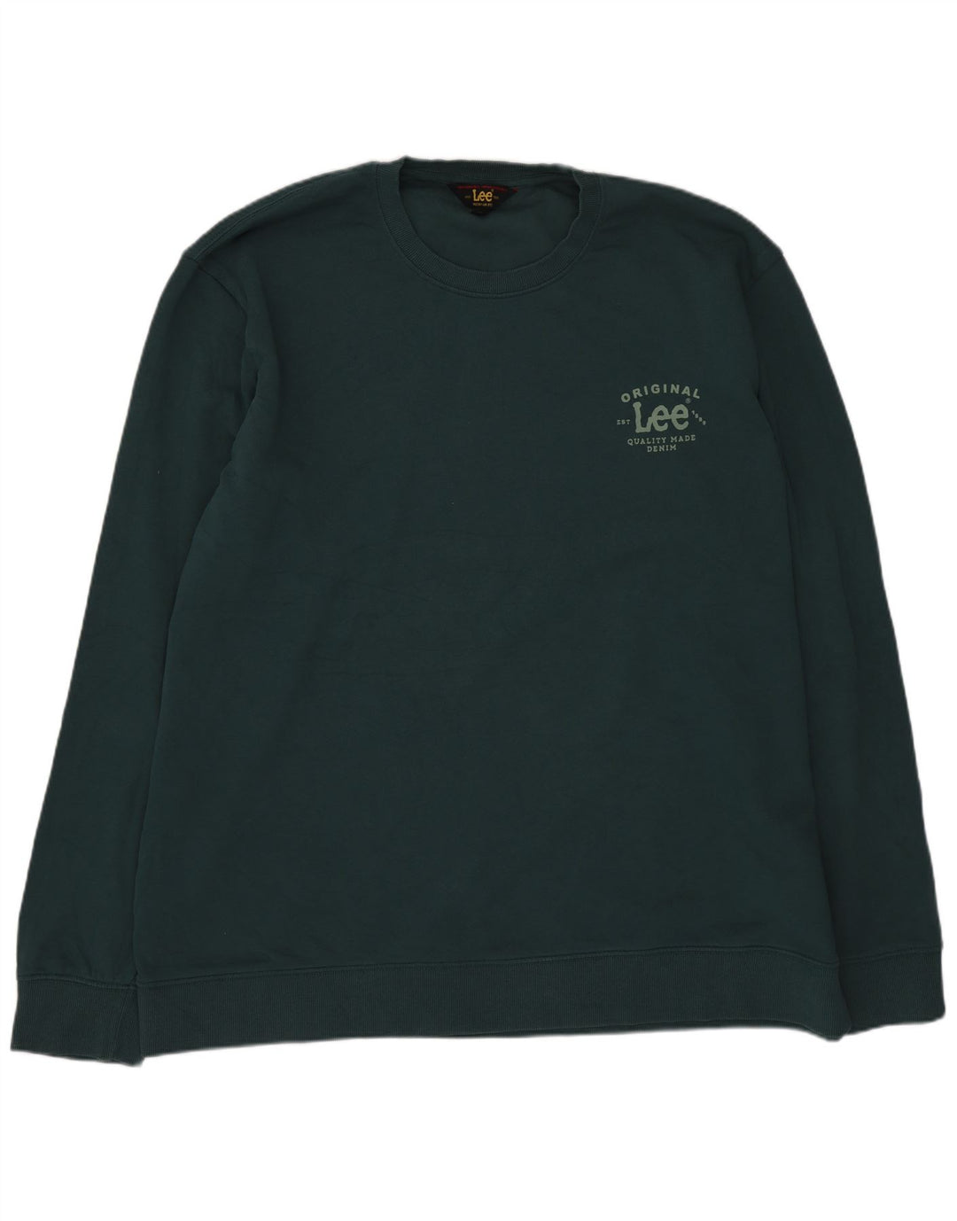 Felpa Lee da uomo con vestibilità regolare, 2XL, cotone verde