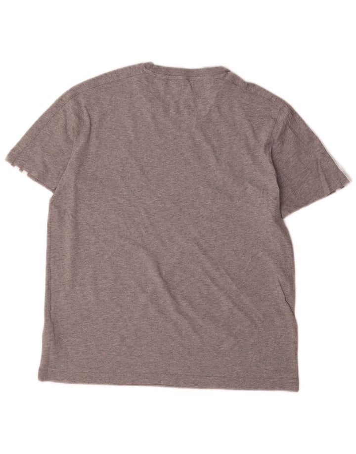 T-shirt da uomo Adidas Top Small in cotone chiazzato grigio
