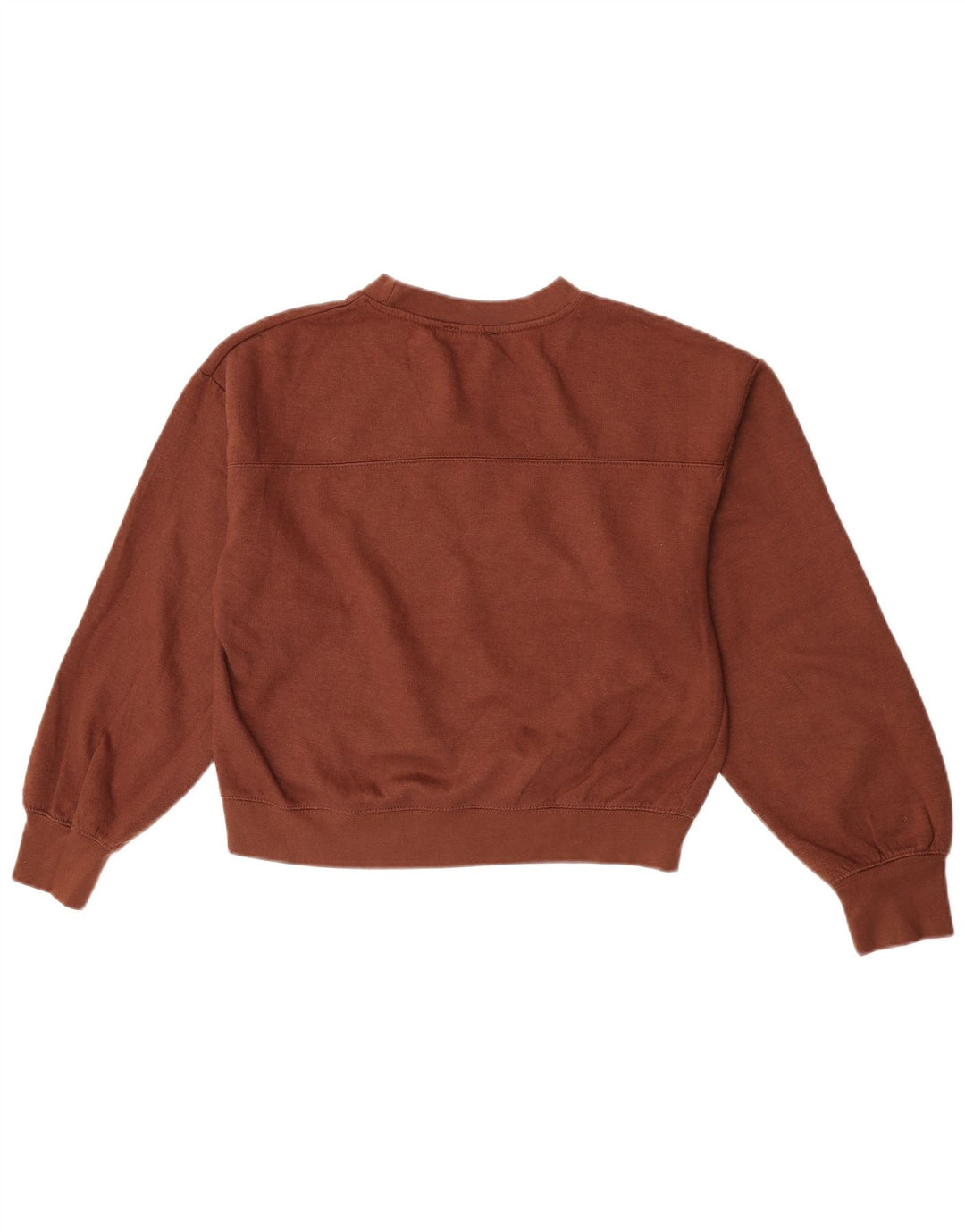 Felpa corta da donna Zara UK 14 Marrone medio