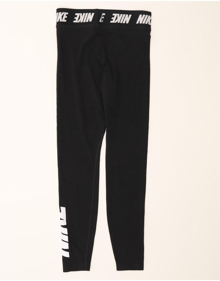 Leggings grafici da donna Nike UK 10 piccoli cotone nero
