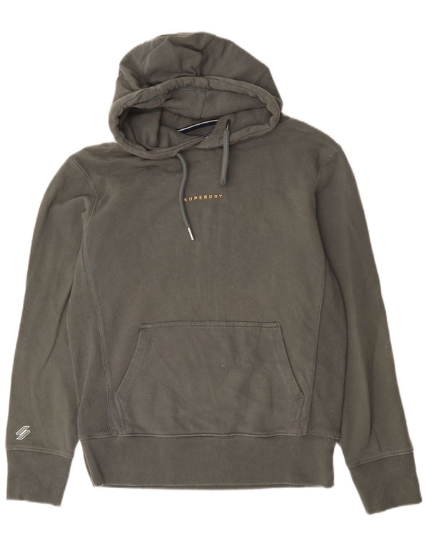 Felpa con cappuccio da uomo Superdry Small in cotone kaki