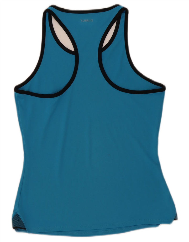 Canotta Adidas Climalite da donna UK 12/14 Blu medio