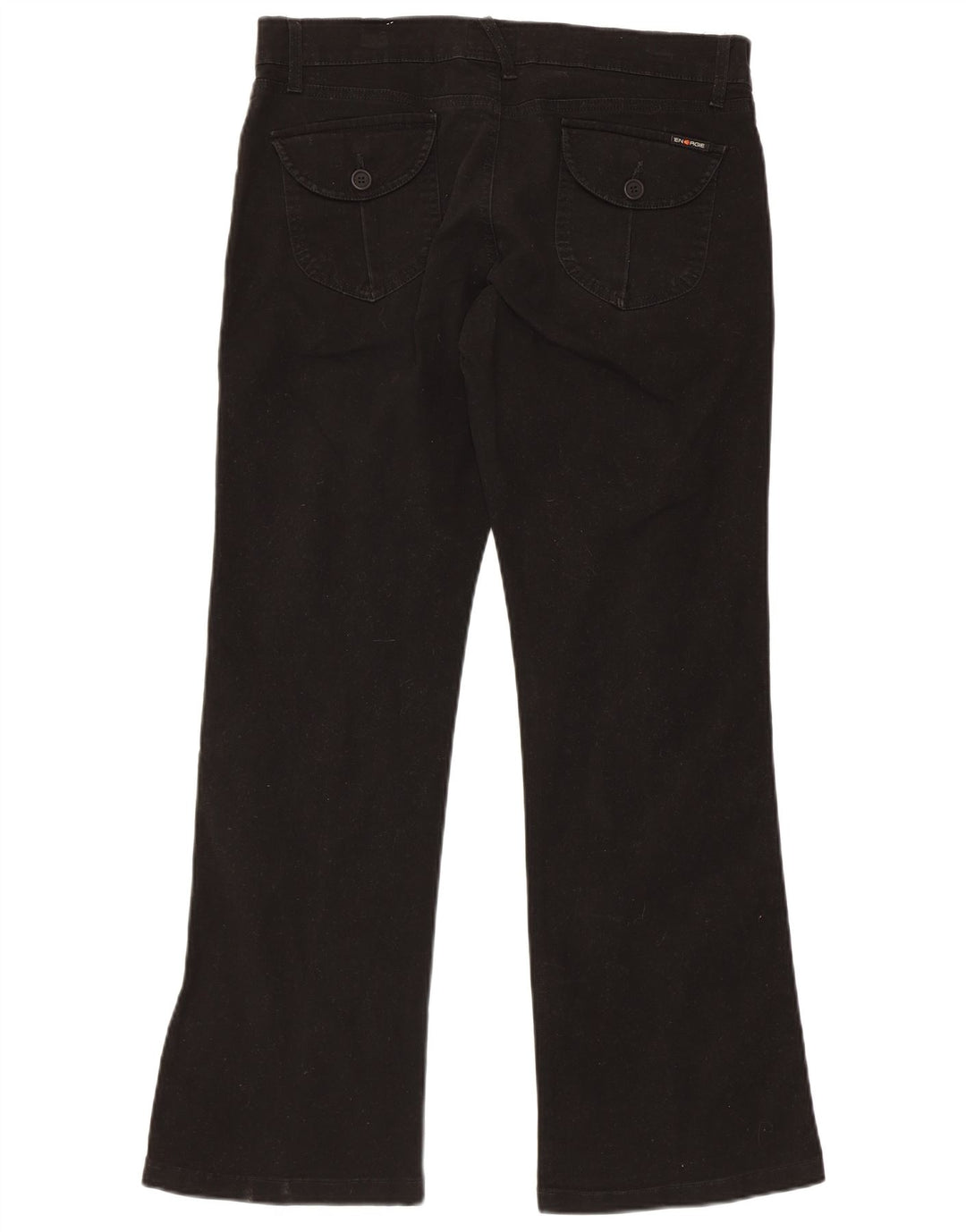 Pantaloni casual bootcut da donna Energe W33 L30 cotone nero