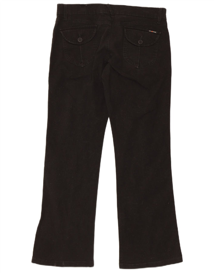 Pantaloni casual bootcut da donna Energe W33 L30 cotone nero