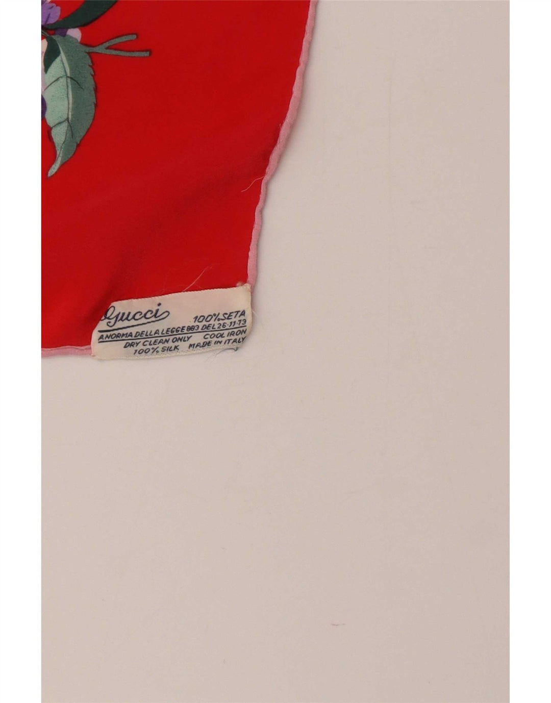 Sciarpa quadrata da donna Gucci Taglia unica in seta floreale rossa