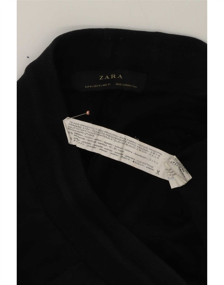 Pantaloni da tuta da uomo Zara Joggers in cotone nero medio