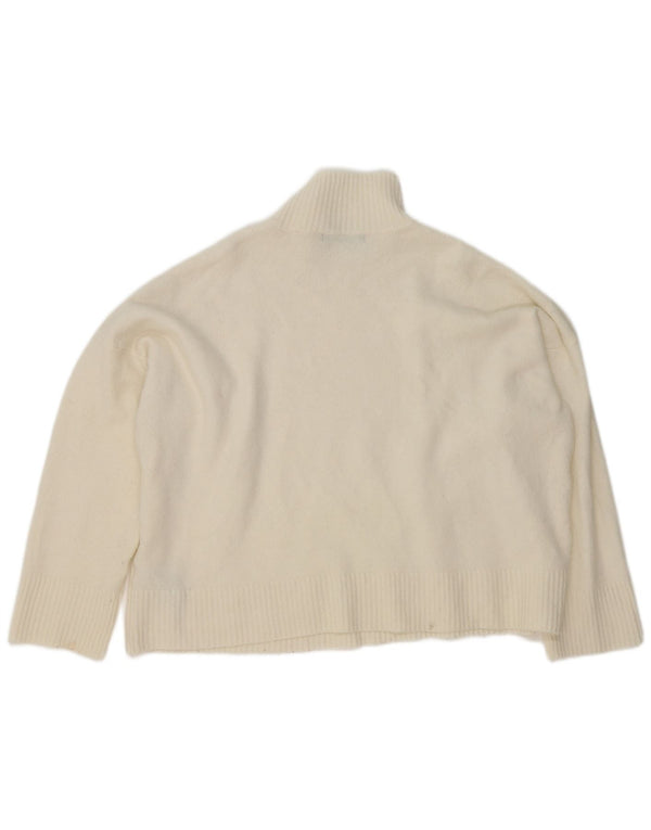 Maglione maglione a collo alto da donna Marks & Spencer UK 18 XL Beige floreale