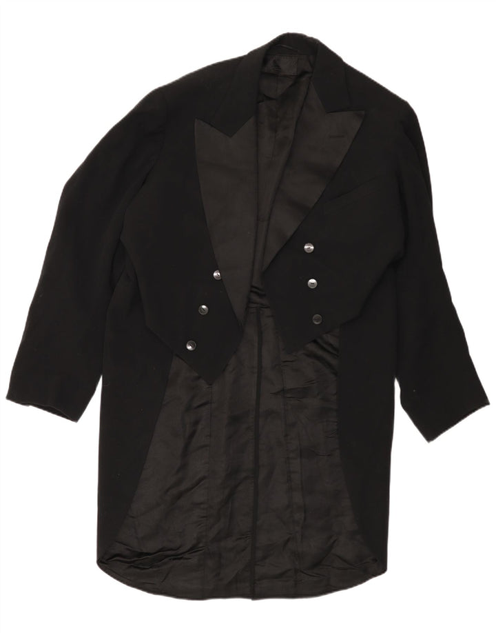 Giacca blazer da uomo VINTAGE frac UK 38 medio nero
