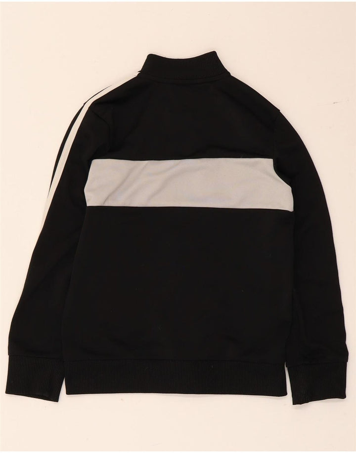Giacca da tuta da ragazzo Adidas 7-8 anni in poliestere color block nero