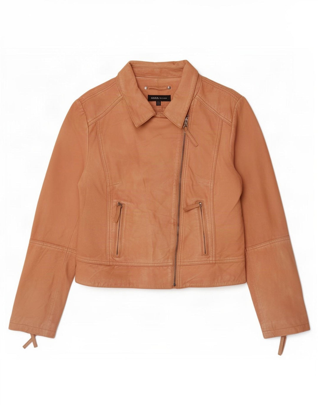 Giacca da motociclista in pelle da donna Arma UK 16 Large Beige