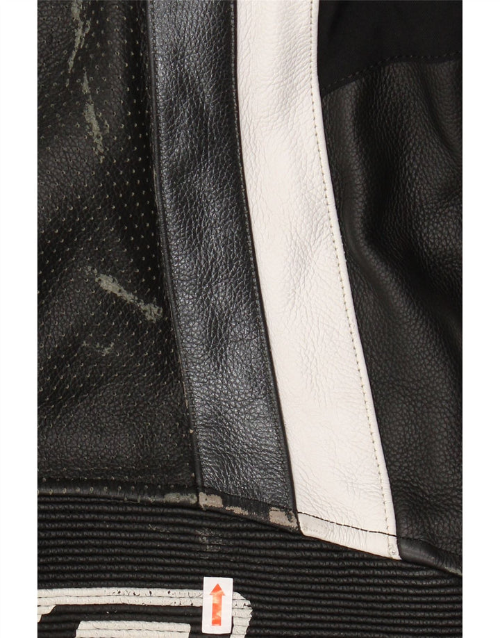 Tuta grafica per ragazzi AXO 10-11 anni Moto in pelle color block nera