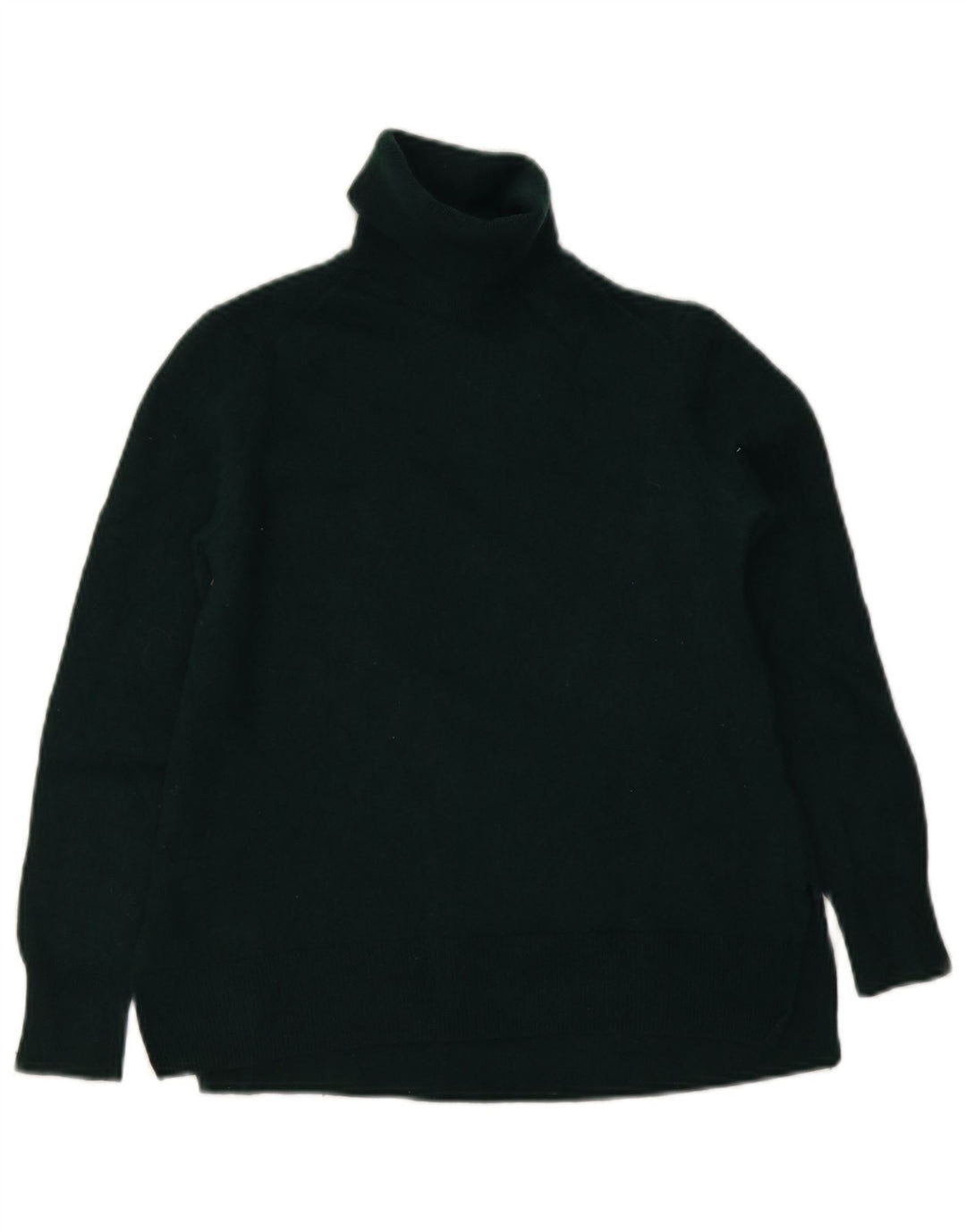 Maglione maglione da donna a collo alto Massimo Dutti UK 10 piccolo lana verde