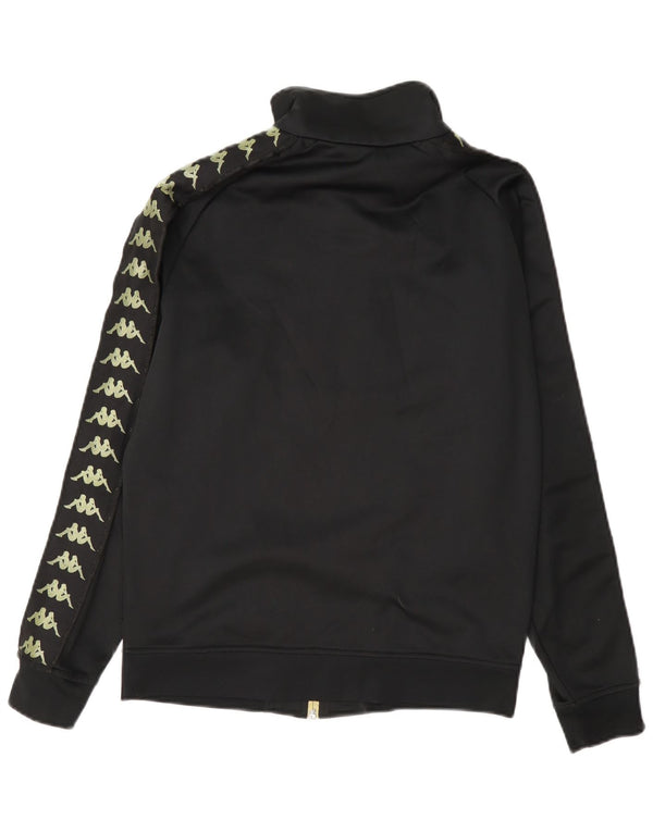 Giacca da tuta grafica da donna Kappa UK 12 Medium Nero Poliestere
