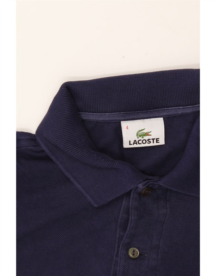 LACOSTE Mens Polo Shirt Size 4 Medium Navy Blue Vintage Lacoste and Second-Hand Lacoste from Messina Hembry 