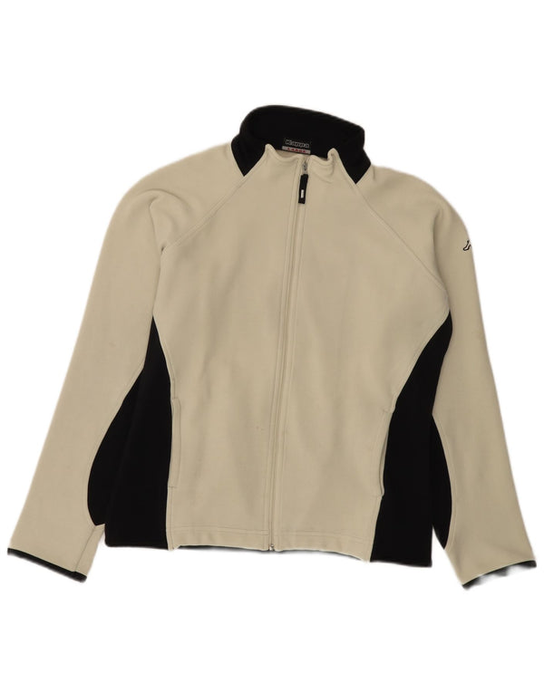 Giacca da tuta da donna Kappa UK 16 Large Poliestere color block bianco