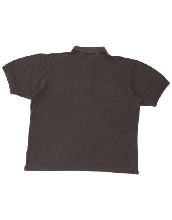 Sergio Tacchini Mens Polo Shirt Large Grey Cotton