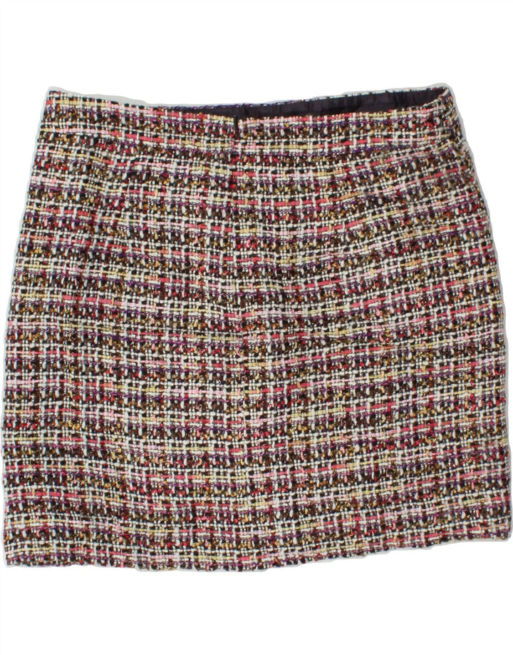 J. CREW Womens Straight Skirt US 8 Medium W30  Multicoloured Check Acrylic Vintage J. Crew and Second-Hand J. Crew from Messina Hembry 